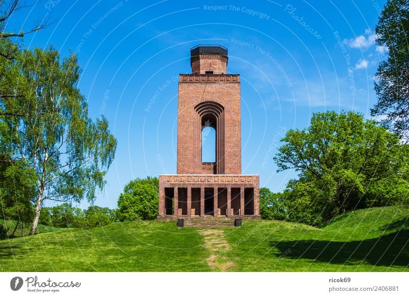 Bismarck Tower in the Spreewald in Burg Relaxation Vacation & Travel Tourism Clouds Tree Grass Castle Manmade structures Building Architecture