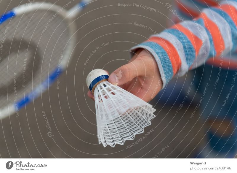 Badminton II Leisure and hobbies Playing Sports Ball sports Kindergarten Child Infancy Youth (Young adults) Blue Orange Brave Determination Passion Acceptance