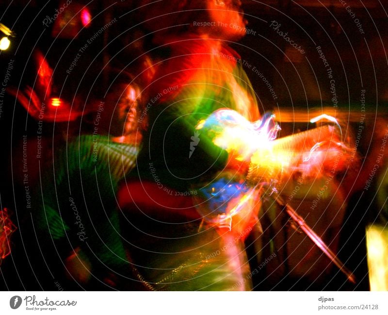 rainbow guitarist Song Multicoloured Rainbow Long exposure Group ty Guitar Movement