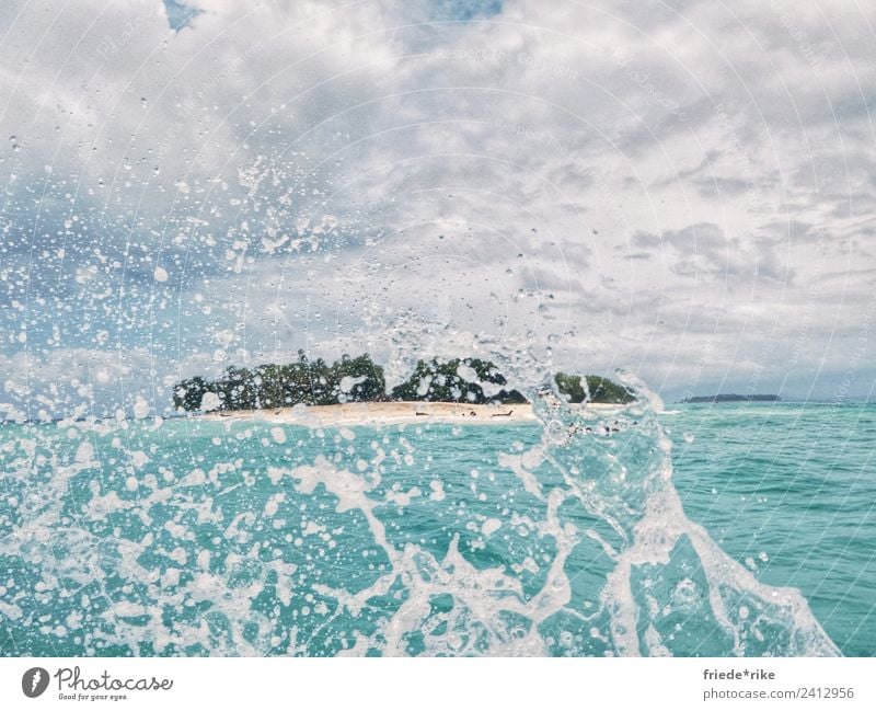 la Isla bonita Swimming & Bathing Sailing Landscape Elements Earth Sand Air Water Drops of water Sky Clouds Horizon Summer Weather Virgin forest Coast Beach