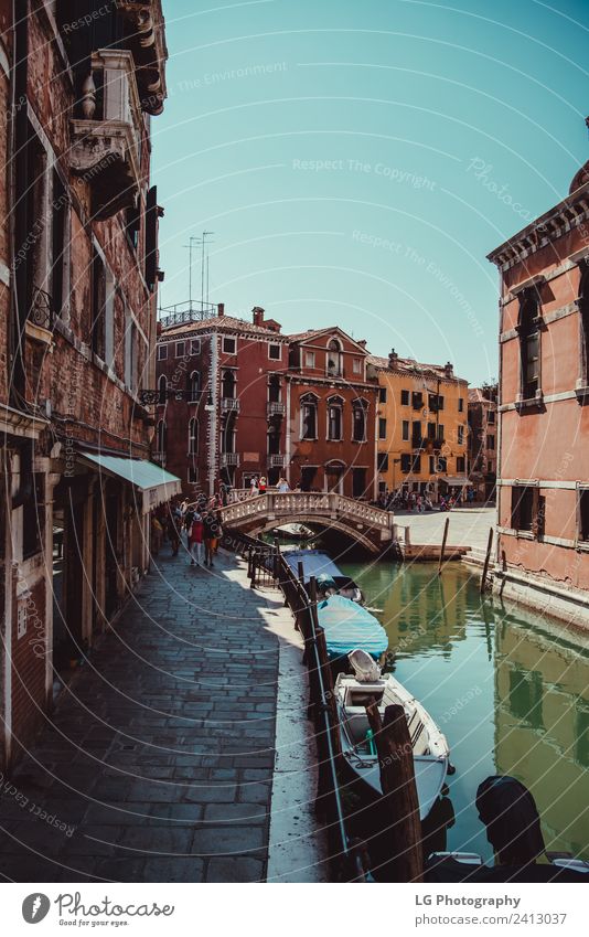 Italian town of Treviso Vacation & Travel Climate Tree River Building Street Watercraft Hang Blue Italy colourful pastel European italia wall Venice sile comune