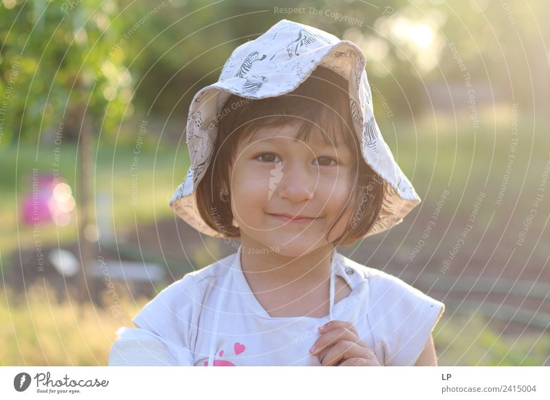 Little girl smiling Lifestyle Parenting Education Kindergarten Human being Feminine Child Baby Toddler Girl Family & Relations Infancy Observe To enjoy Emotions