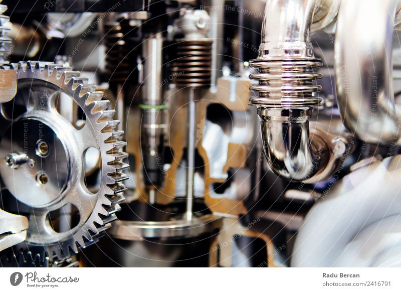 Cogs, Gears and Wheels Inside Truck Diesel Engine Design Work and employment Factory Industry Machinery Engines Technology Vehicle Car Metal Steel Movement