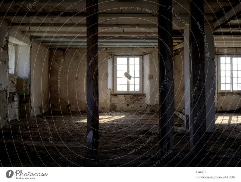 somewhere else House (Residential Structure) Ruin Wall (barrier) Wall (building) Window Old Dark Brown HDR Dismantling Derelict Devastated Vacancy Joist Pole