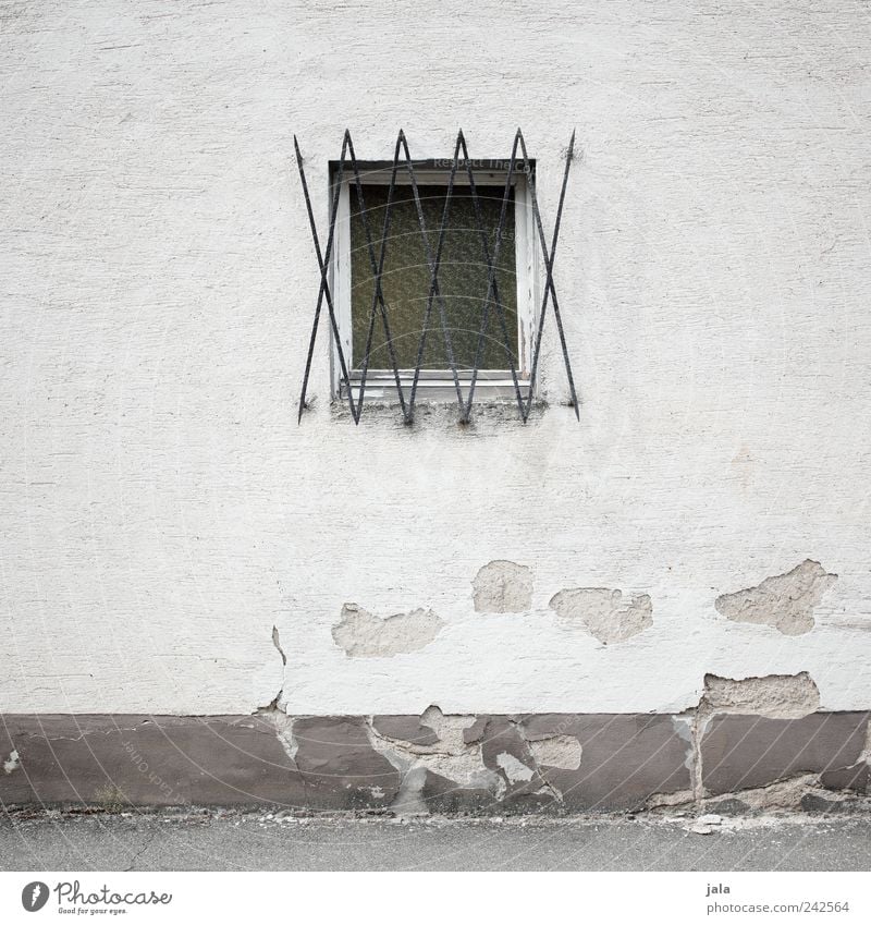 XXXXX House (Residential Structure) Wall (barrier) Wall (building) Facade Window Gloomy Transience Colour photo Exterior shot Deserted Copy Space left