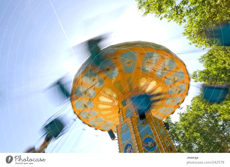 whiplash injury Lifestyle Style Joy Leisure and hobbies Carousel Chairoplane Rotate Exceptional Retro Speed Multicoloured Emotions Happiness Enthusiasm Euphoria