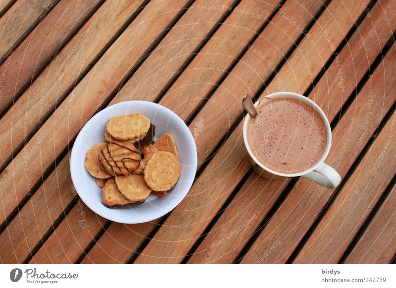 coffee break Dough Baked goods Candy To have a coffee Hot Chocolate Coffee Bowl Cup Mug Line To enjoy Esthetic Delicious Sweet Brown Break Style Diagonal lines