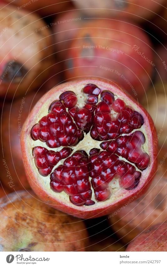 pomegranate Food Fruit Dessert Organic produce Nature Exotic Decoration Sign Fresh Delicious Round Juicy Sweet Brown Pink Red Lust Belief Wanderlust Debauchery