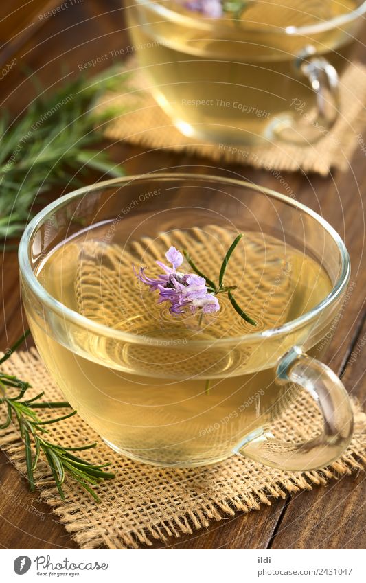 Rosemary Herbal Tea Herbs and spices Alternative medicine Flower Leaf Fresh Natural food drink herbal rosmarinus officinalis healthy remedy tisane Aromatic