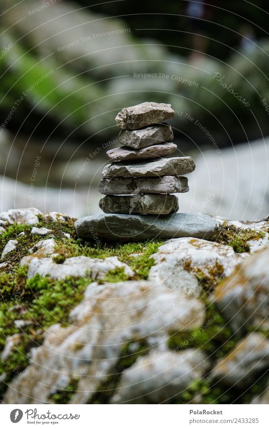 #S# Stone Parade Nature Joy Heap Stack Arrangement Build Handicraft Religion and faith Ritual Moss Shadow Tower Sharp-edged Hard Balance Slovenia Riverbed