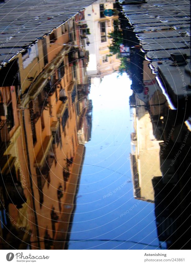 the inverted city Earth Water Cloudless sky Summer Weather Beautiful weather Valencia Spain Town Port City Populated House (Residential Structure) High-rise