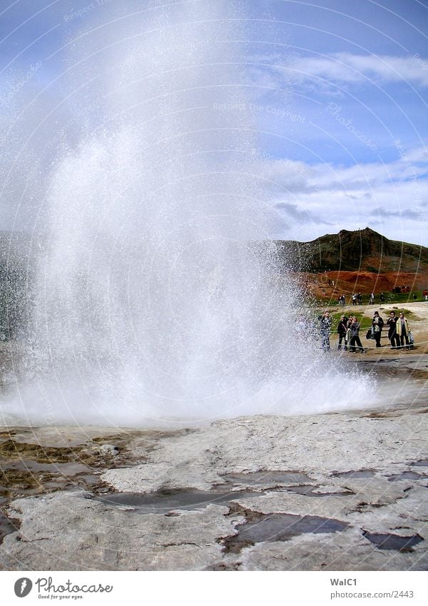 Geyser 01 Drift Sulphur Iceland Environmental protection National Park Untouched Europe Strokkur Earth Smoke Gas buthan Water Nature Power Energy industry