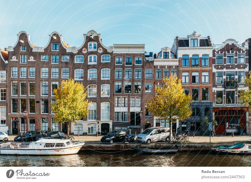 Beautiful Architecture Of Dutch Houses and Houseboats Style Vacation & Travel Tourism Adventure City trip House (Residential Structure) Culture Landscape Water