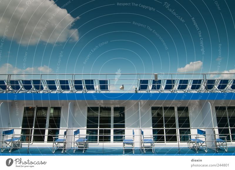 chill out area pt.3 Vacation & Travel Tourism Trip Cruise Summer Summer vacation Sunbathing Sky Clouds Beautiful weather Navigation Cruise liner Watercraft