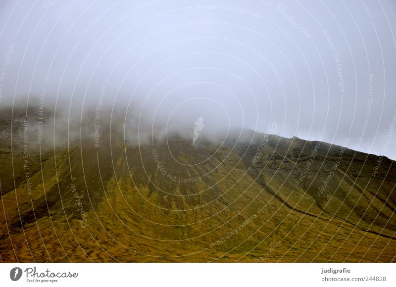 Iceland Environment Nature Landscape Sky Climate Hill Mountain Volcano Threat Dark Natural Moody Colour photo Subdued colour Exterior shot Deserted Day