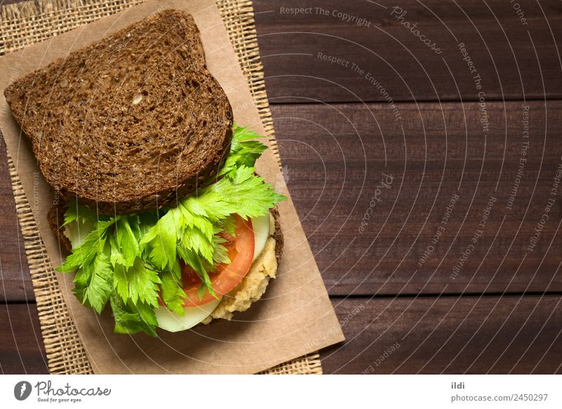 Vegan Wholegrain Sandwich Vegetable Bread Breakfast Vegetarian diet Fresh Healthy food wholegrain Wholewheat wholemeal Celery Tomato cucumber Spread hummus