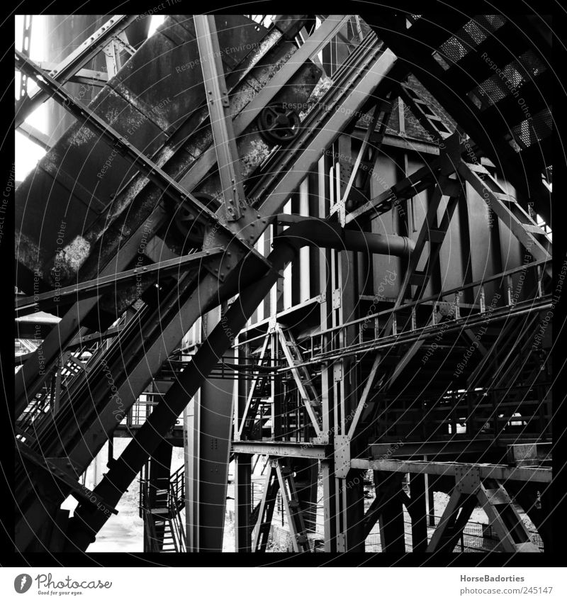 Blast furnace (detail) Duisburg Germany Deserted Industrial plant Factory Architecture Industrial wasteland Tourist Attraction Monument Decline