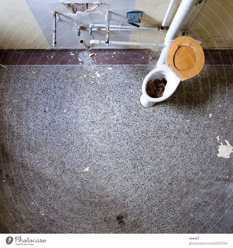 00 Room Bathroom Stone Concrete Authentic Dirty Simple Disgust Broken Above Retro Cliche Decline Past Transience Change Living or residing Toilet Feces