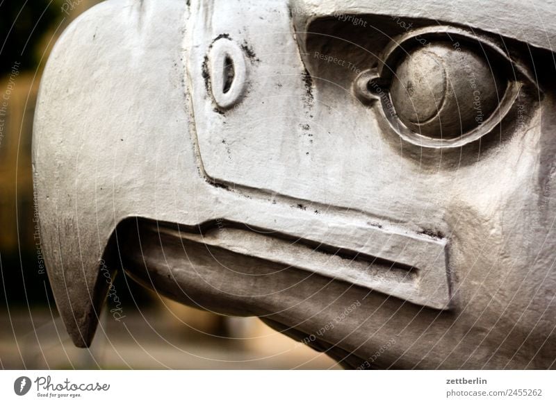 Eagle from left Berlin Airport Airfield Airport Berlin-Tempelhof Heraldic animal Coat of arms Reichstag Landmark Bird Animal portrait Statue Bronze