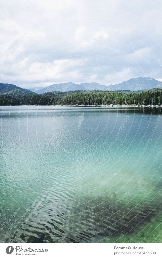 Clear and turquoise water of a mountain lake Nature Landscape Vacation & Travel Mountain lake Lake Turquoise Clarity Summer Sunbeam Travel photography Traveling