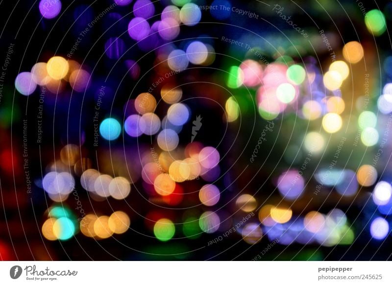 rush hour Sphere Glittering Bright Kitsch Round Multicoloured Light Light (Natural Phenomenon) Visual spectacle Point of light Exterior shot Experimental