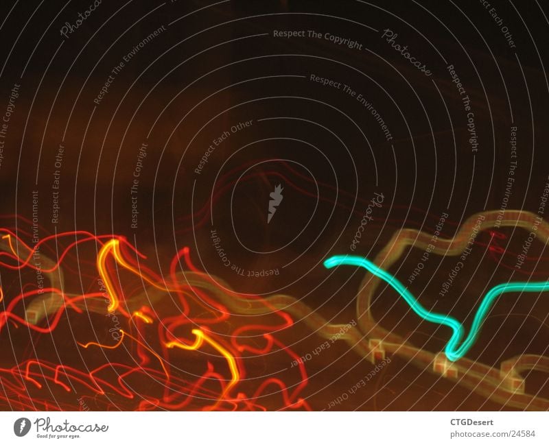 light stripes² Long exposure Strip of light Traffic light Play of colours Night Night shot Car Colour