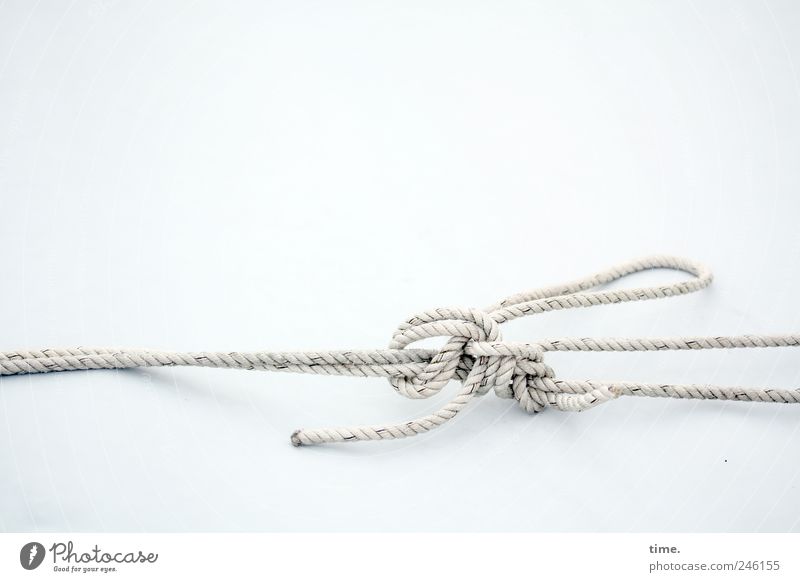 On voltage Rope Navigation Knot Esthetic Bizarre Arrangement Textiles Connection stop Tension Objective Function Colour photo Subdued colour Exterior shot