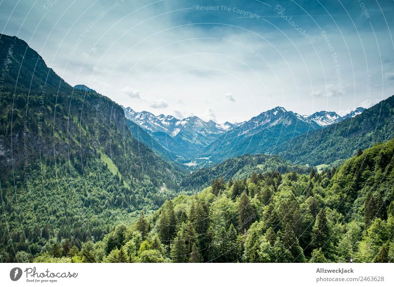 Mountain panorama in South Tyrol Germany Deserted Day Clouds Panorama (View) Alps Peak Snowcapped peak Hill Speed Landscape Nature Idyll Vacation & Travel