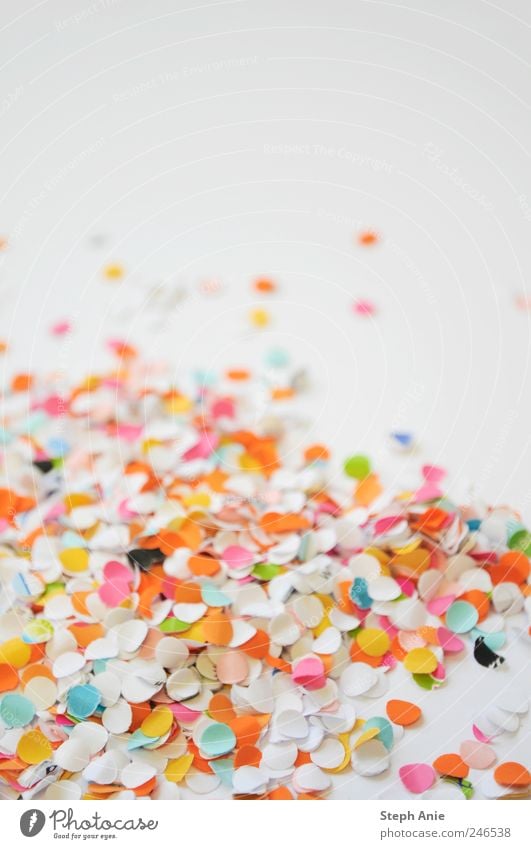 confetti Event Feasts & Celebrations Valentine's Day Carnival Paper Friendliness Happiness Multicoloured Joy Joie de vivre (Vitality) Confetti Studio shot