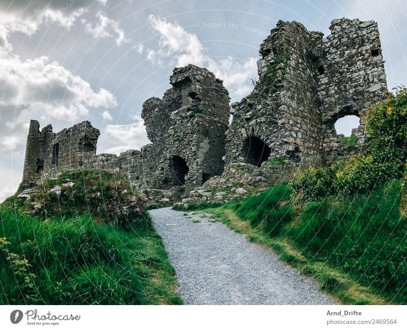 Ireland - Rock of Dunamase Vacation & Travel Tourism Trip Far-off places Sightseeing Summer Summer vacation Landscape Sky Clouds Spring Beautiful weather Hill