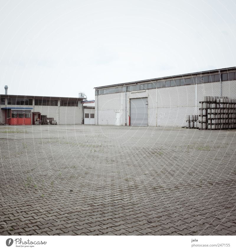 enough beer for everyone Sky Deserted House (Residential Structure) Industrial plant Factory Places Manmade structures Building Gloomy Blue Gray Colour photo