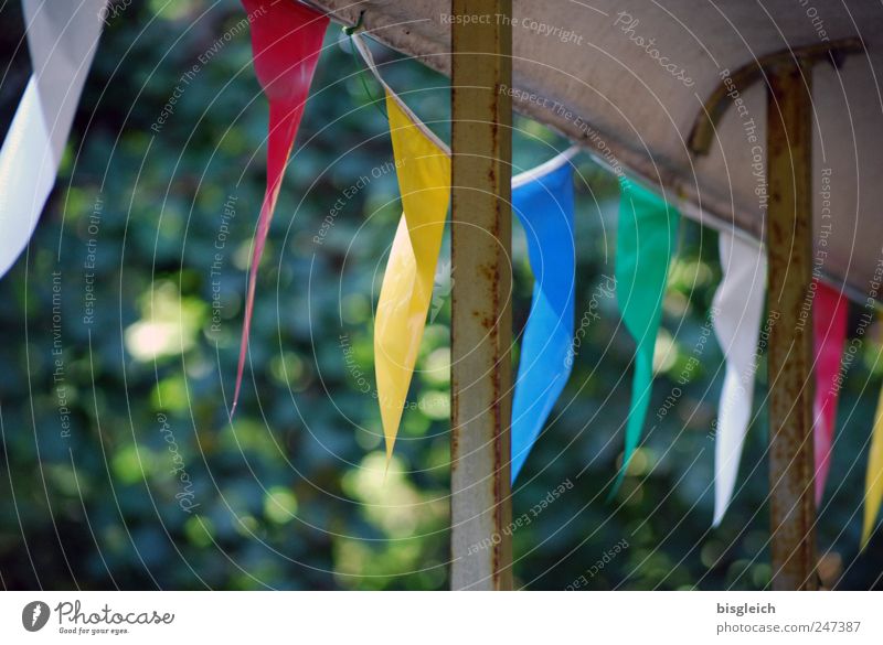 beautifully ailing I Rail vehicle Flag Driving Vacation & Travel Dream Old Multicoloured Green Rust Roof Summer Colour photo Exterior shot Deserted Day