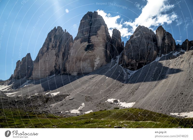 decay Vacation & Travel Tourism Trip Adventure Summer Summer vacation Mountain Hiking Nature Landscape Climate Climate change Meadow Rock Alps Dolomites