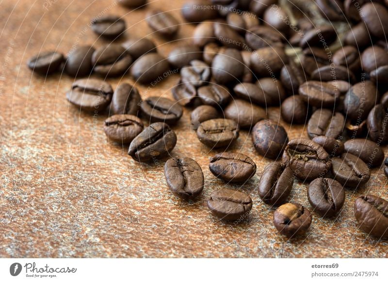 Roasted coffee beans background Food Grain Nutrition Breakfast Organic produce Vegetarian diet Diet Coffee Espresso Natural Brown Caffeine Food photograph