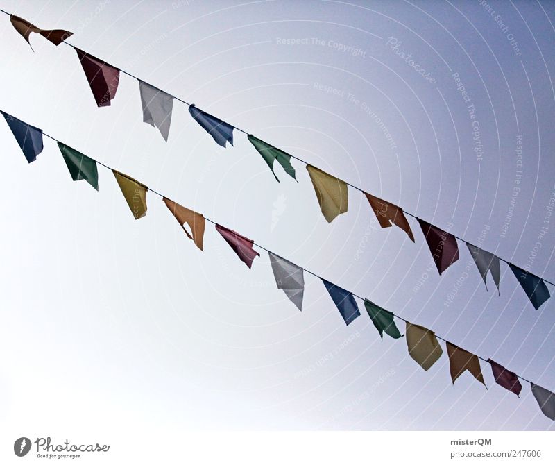 wind-borne Art Esthetic Flag Tibet Prayer flags Multicoloured Versatile Blow 2 Paper chain Festive Sky Religion and faith Public Holiday Carnival Row Beaded