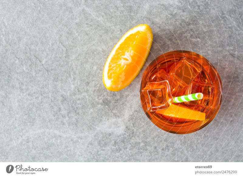 Aperol spritz cocktail Beverage Cold drink Alcoholic drinks Spirits Longdrink Cocktail Mug Glass Good Juicy Sweet Gray Orange aperol Spritzer Italian Fruit