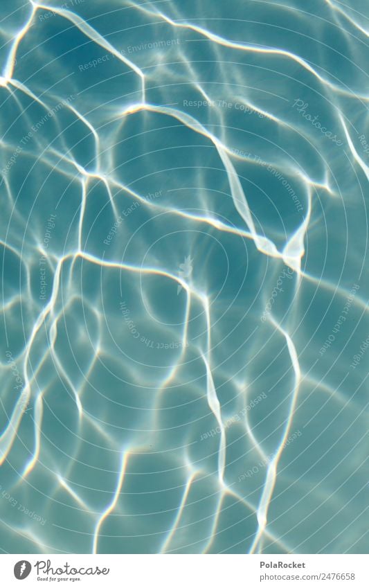 #A# Summer water Environment Climate Beautiful weather Esthetic Water Surface of water Watercolor Waves Undulation Swimming pool Hotel pool Blue Sunbeam