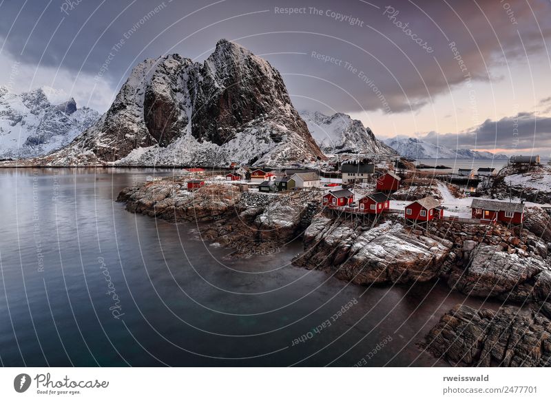 Hamnoy hamlet-Festhaeltinden mount-Moskenes-Lofoten-Norway. 0209 Fish Seafood Harmonious Relaxation Calm Leisure and hobbies Fishing (Angle) Vacation & Travel