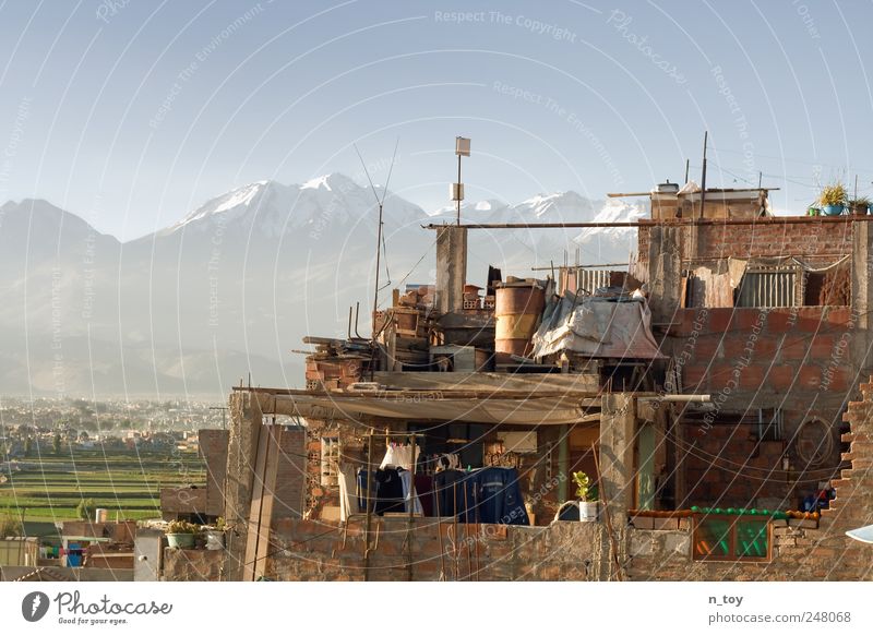 Where's the dog? Nature Landscape Rock Mountain Andes Snowcapped peak Desert Peru South America Village Small Town Populated House (Residential Structure) Hut