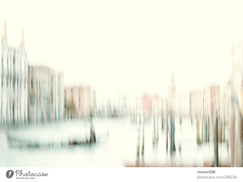 canal grande. Art Work of art Painting and drawing (object) Esthetic Elegant Venice Italy Vacation & Travel Vacation destination Tourist Attraction Canal Grande