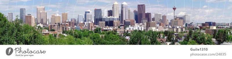 Calgary Panormama Canada Alberta Jasper Banff National Park High-rise North America rocky mountains Skyline Town