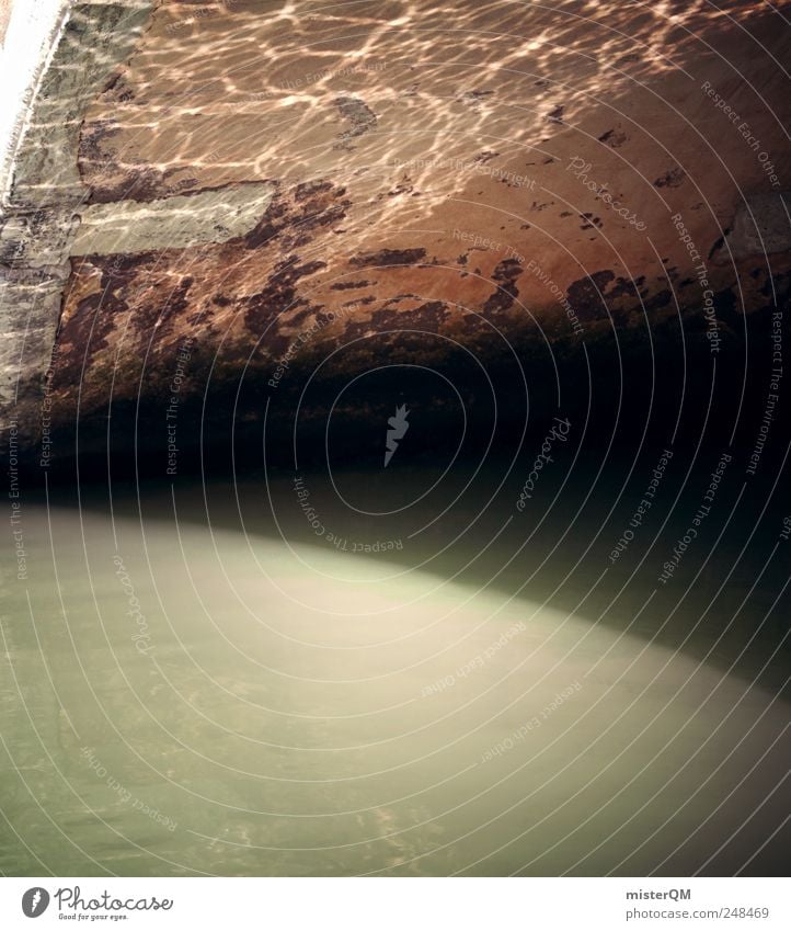 Bridge. Environment Esthetic Bridge pier Bridge construction Venice Italy Water reflection Visual spectacle Reflection Surface of water Symmetry Facade Waves