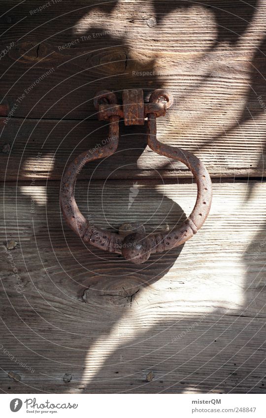 Secret II. Garden Adventure Esthetic Mysterious Chest Treasure Treasure chest Hidden Hide Door handle Gate Hard Old Historic Museum Antique Wood Novel