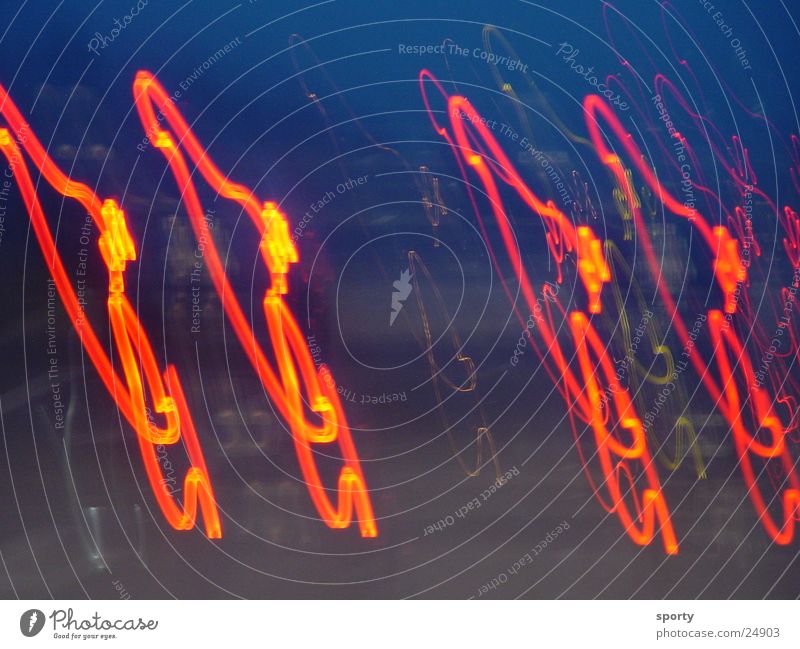 light dance Light Rear light Night Dangerous Accident Long exposure Alcoholic drinks Fear Threat Testing & Control