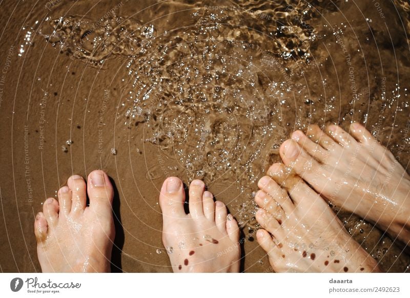 happy beach feet Joy Life Harmonious Leisure and hobbies Vacation & Travel Tourism Trip Adventure Freedom Summer Summer vacation Sun Partner Fingers Feet Nature