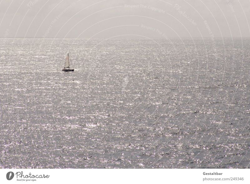 Cinque Terre only from the boat Happy Relaxation Calm Meditation Swimming & Bathing Freedom Sightseeing Summer vacation Sailing Water Sky Clouds Horizon Ocean