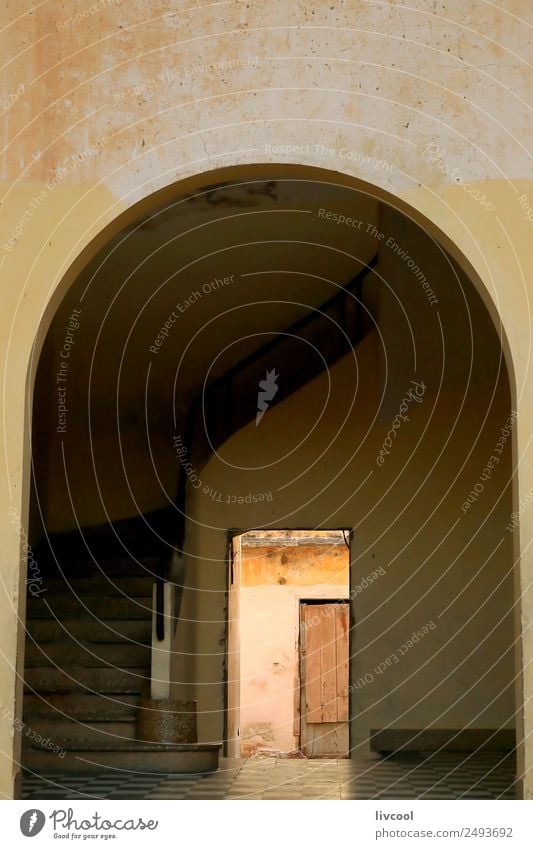 Archway-Saint Louis de Senegal House (Residential Structure) Art Architecture Culture Village Town Old town Populated Building Facade Street Authentic Yellow