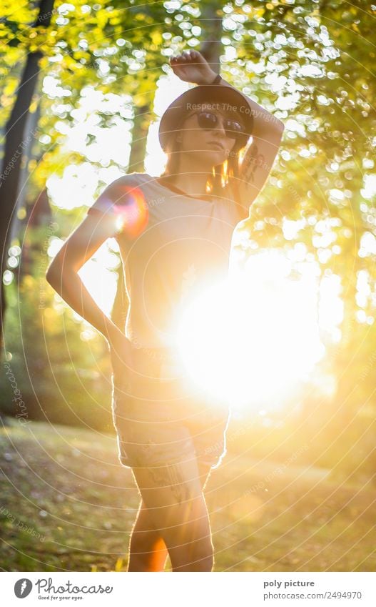 [LS132] - Walking On Sunshine Lifestyle Elegant Young woman Youth (Young adults) Woman Adults 13 - 18 years 18 - 30 years 30 - 45 years Environment Nature Park