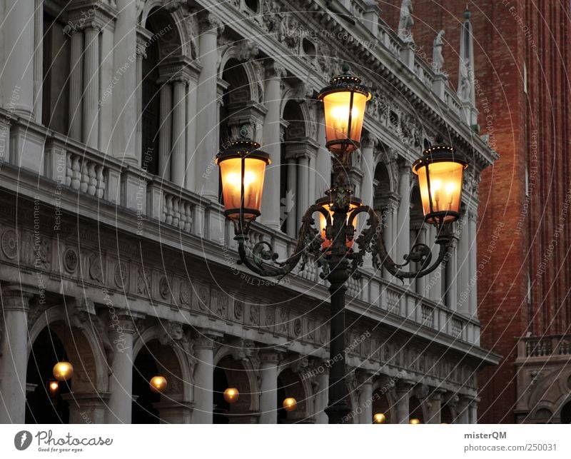 Lantern. Town Style Lamp post Venice Basilica San Marco Italy Vacation & Travel Vacation mood Vacation destination Veneto Culture Cultural monument Baroque