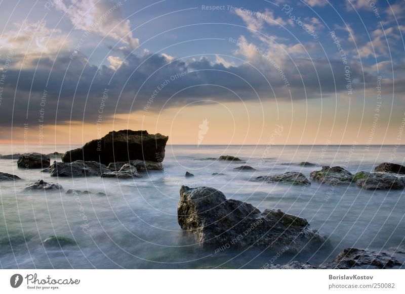 0001 Nature Landscape Air Water Sky Clouds Horizon Summer Wild plant Rock Ocean Adventure Bulgaria Colour photo Multicoloured Exterior shot Deserted